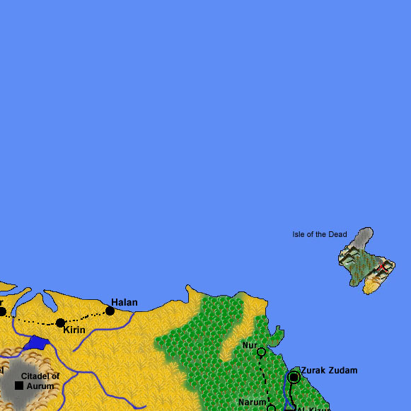 map: 12862AC, Before the Sinking of the Isle of the Dead