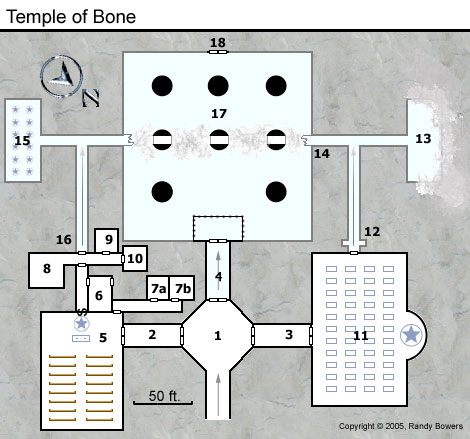Temple of Bone, interior map