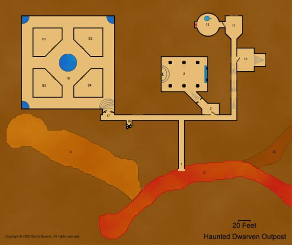 Haunted Dwarven Fortress map